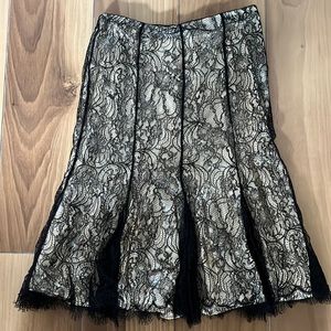 Ralph Lauren Black Lace Skirt Size 10
